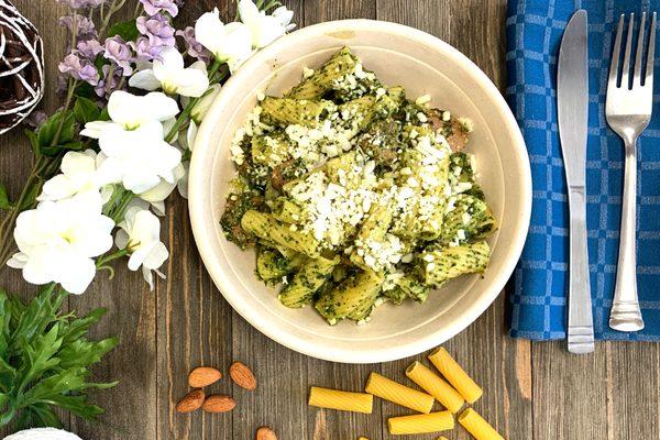 Vegan Kale Pesto pasta