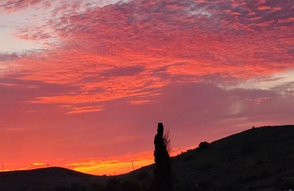 Sunset at the top of the Norwegian Grade.  July, 2023.