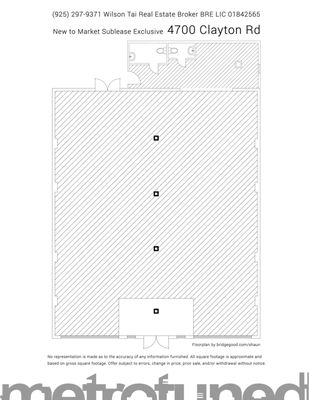 Leasing Commercial Property, tearsheet of floorplan