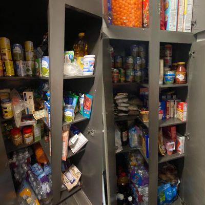 Pantry organization before and after