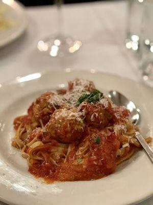 Fettucine with Meatballs