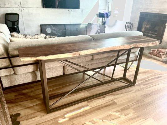 Parota Live Edge Sofa Table