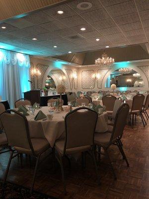 The banquet room