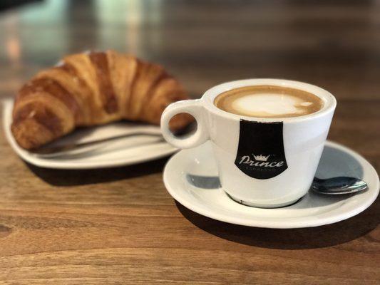 Mmmmm... macchiato and a crossiant...