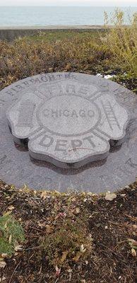 Chicago Fire stone marker