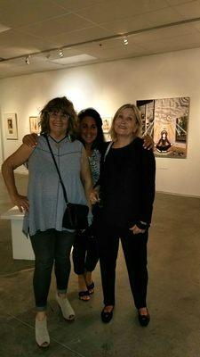 The artists  former art teacher Mimi Botscheller And current art-history teacher Paula gillam from the art institute