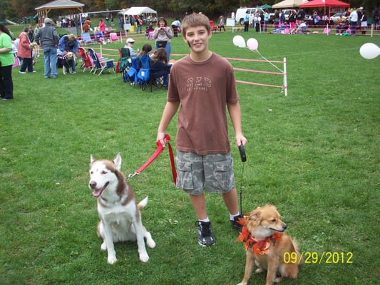 Alex with Koda & Chester