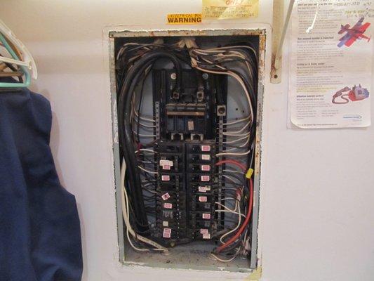 Electrical Panel With cover Removed