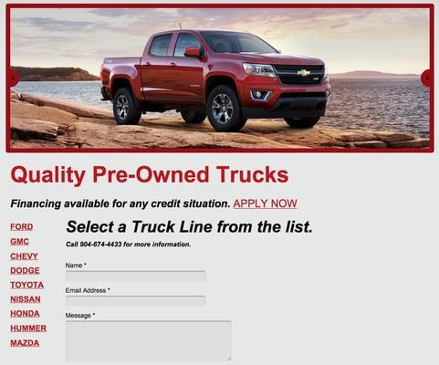 Trucks For Sale in Jacksonville Florida