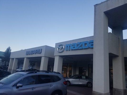 We sell New and used Subaru, Mazda, and GMC