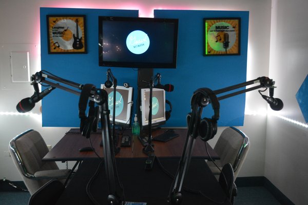 fully equipped audio studio for live radio shows, podcasts or voice over work