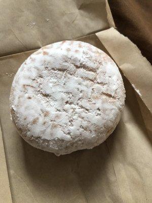 Powdered Blueberry Jelly filled doughnut