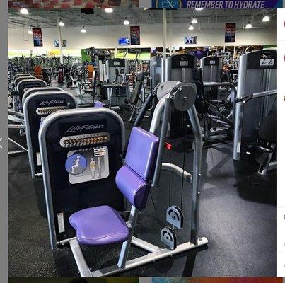 Life Fitness Circuit Training Machines.