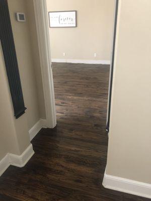 Tying living room to bedroom