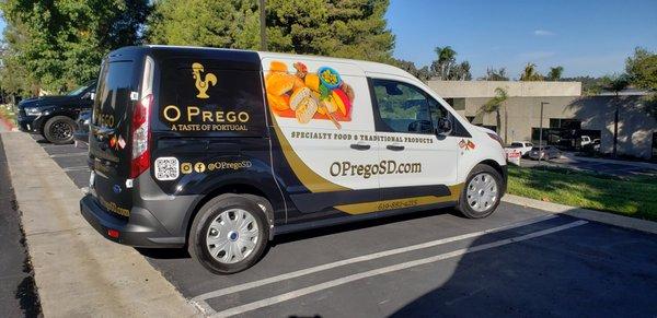 Vehicle Wrap for O Prego -Stunning! From design to installation. How may we help you today?