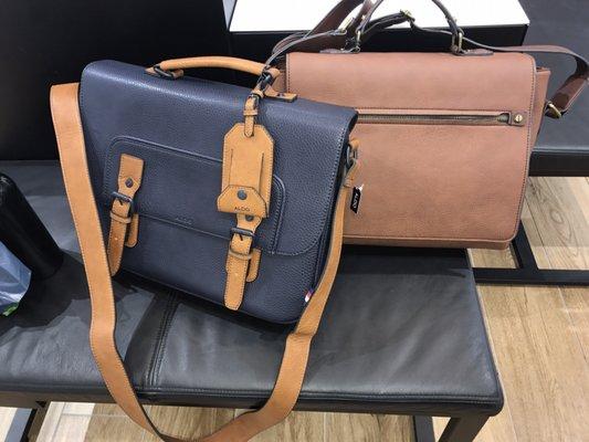 The messenger bags by Aldo.