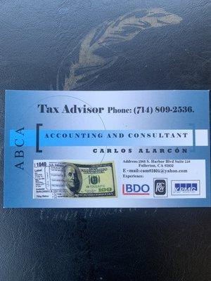 Tax Advisor, Accounting & Consultant