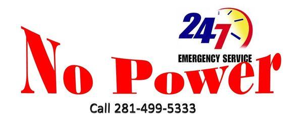 We offer 24/7 emergency service. Give us a call at 281-499-5333 for any of your electrical emergency needs.