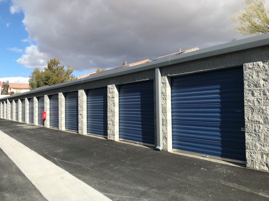 Large, climate-controlled storage units with drive-up access at We Store Mini Storage in Vegas