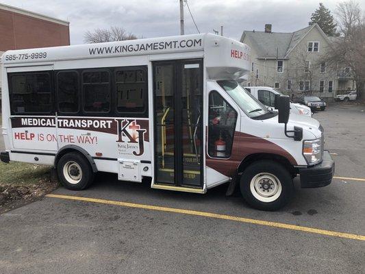 Wheelchair accessible bus