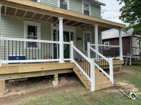 Deck and porch roof upgrade