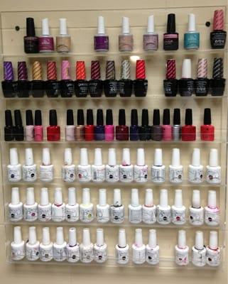 This is their Gel Manicure (two week manicure) Polish rack!  Those are all just Shellac/Gellish/Gel Nail Polishes!!!