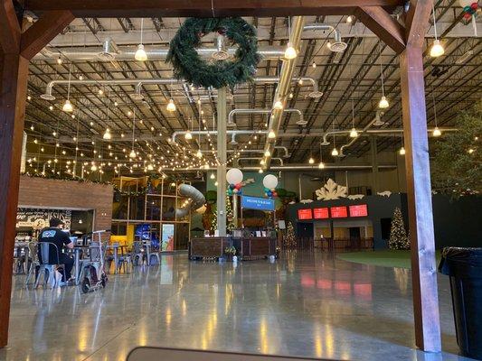 Such an awesome place to come for the kids! They have an indoor play structure and the cafe is open 12-6pm this December M-F.