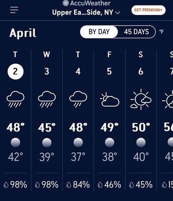 AccuWeather sponsored by ABC Channel 7. Not good for me! 04/02/24