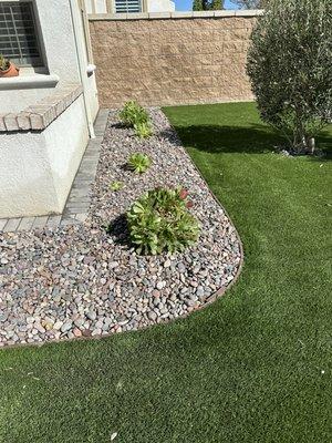 Synthetic grass installation