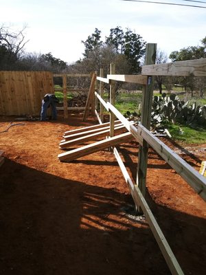 Fence building