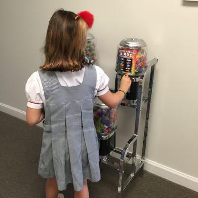 Patients love our toy machine!