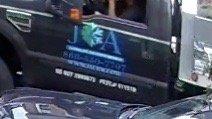 J&A Landscaping truck.