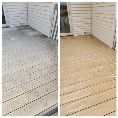 Composite deck wash!