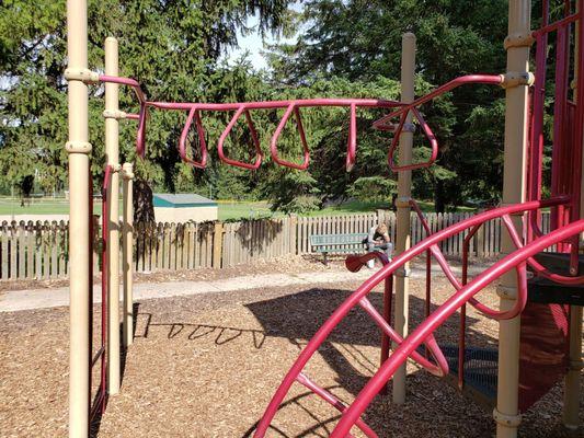 One of the monkey bars areas