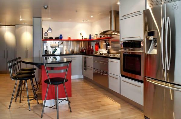 My kitchen, designed and built by Modern Spaces, looking as fine as the day it was finished.  Coat and shoe closets too!