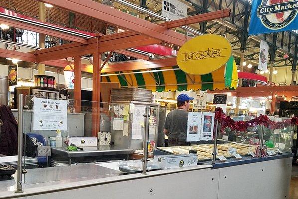 centrally located in the food hall at City Market