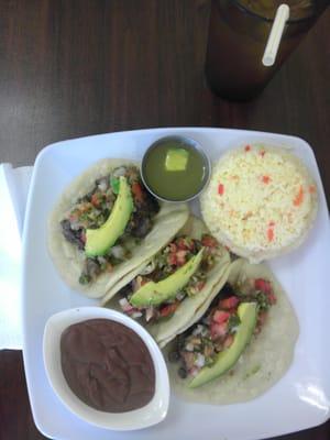 Tacos platter