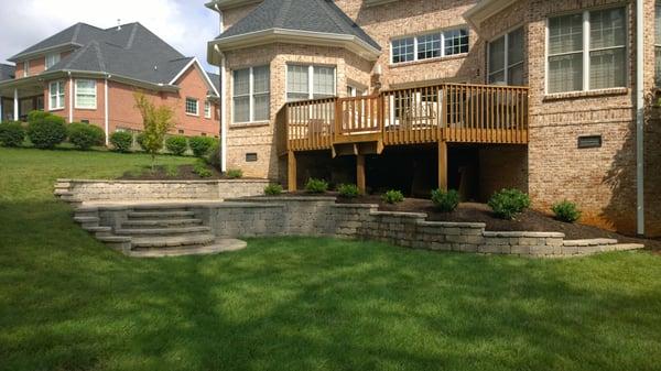 Carex Design Group designed outdoor living space with Belgard products in Knoxville, TN.