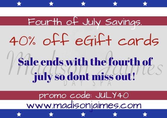 Fourth of July Sale