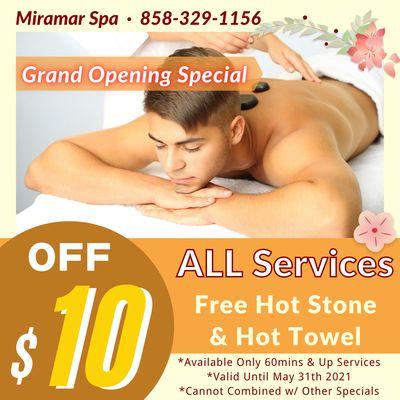 Grand Opening Special $10 OFF All Services