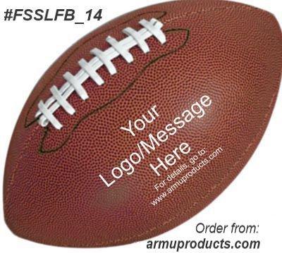 FOOTBALLS -Synthetic Leather. Custom Printed. 14" Full Size.
 armuproducts.com