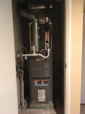 Gas furnace installation