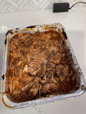 Pulled pork half tray