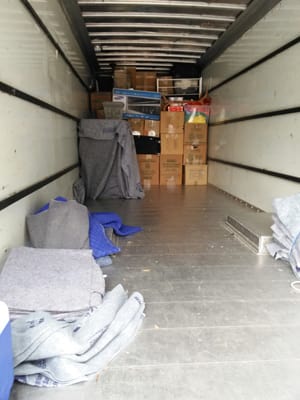 Loading up the big truck