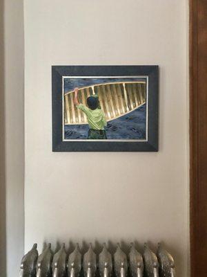 Framed painting