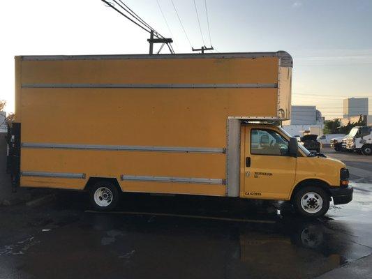 Our 20ft box truck that we call Betty