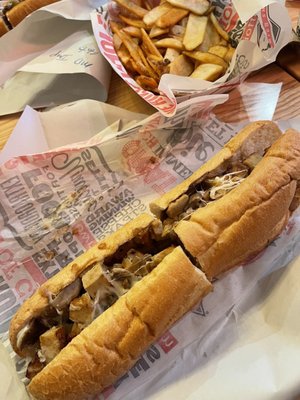 Vegetarian Chicken Cheese Steak