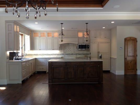 Our nearly finished kitchen.  Beautiful!