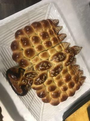 Lynette's Menorah Challah bread !