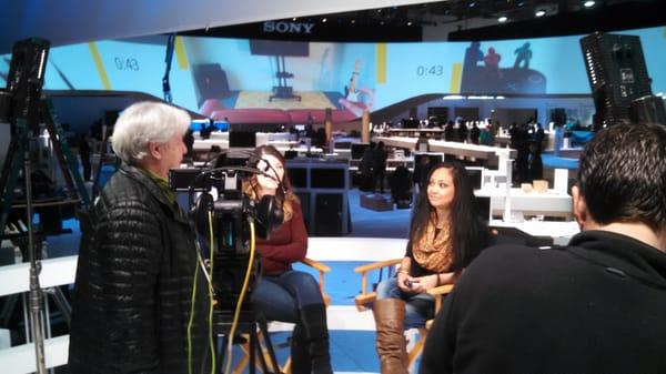 Working with the Sony Electronics team at CES.